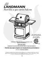 Предварительный просмотр 24 страницы Landmann Falcon 42122 Assembly, Care And Use Instructions