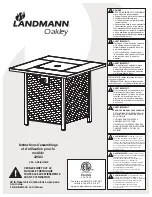 Предварительный просмотр 13 страницы Landmann Oakley Assembly And Use Instructions