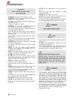 Preview for 2 page of Landmann Pellet Kettle Installation And Operation Manua