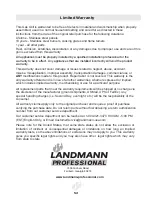 Предварительный просмотр 52 страницы Landmann PROFESSIONAL 43110 Assembly, Care And Use Instructions