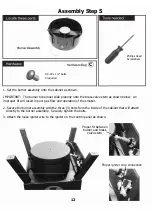 Предварительный просмотр 12 страницы Landmann Smoky Mountain Great Outdoors 3625BGD Owner'S Manual