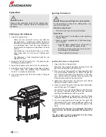 Preview for 10 page of Landmann triton 4 Assembly And Operating Manual