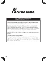 Предварительный просмотр 22 страницы Landmann Vinson 200 480511 Assembly And Operating Manual