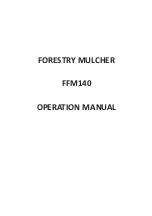 Предварительный просмотр 1 страницы LandMax FFM140 Operation Manual