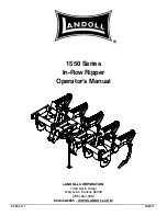 Предварительный просмотр 1 страницы Landoll 1550 Series Operator'S Manual