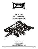 Предварительный просмотр 1 страницы Landoll 2211 Operator'S Manual