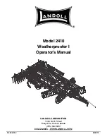 Предварительный просмотр 1 страницы Landoll 2430-11-24 Operator'S Manual