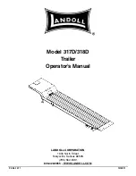 Preview for 1 page of Landoll 317D Operator'S Manual