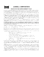 Предварительный просмотр 2 страницы Landoll 330B Operator'S Manual