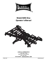 Landoll 6250 Operator'S Manual preview