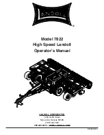 Предварительный просмотр 1 страницы Landoll 7822 Series Operator'S Manual