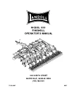 Предварительный просмотр 1 страницы Landoll 850 FINISHOLL Operator'S Manual