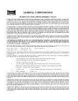 Preview for 2 page of Landoll 900B Series Operator'S Manual