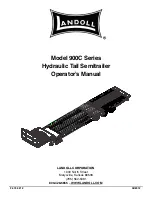 Landoll 900C Series Operator'S Manual preview