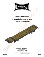 Landoll 900D Series Operator'S Manual preview