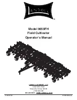 Предварительный просмотр 1 страницы Landoll 9650FH Operator'S Manual