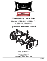 Предварительный просмотр 1 страницы Landoll Brillion CPPR2-5 Operator And Parts Manual