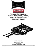 Предварительный просмотр 1 страницы Landoll Brillion M881 Operator'S Manual