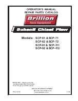 Landoll Brillion SCP-111 Operator'S Manual предпросмотр