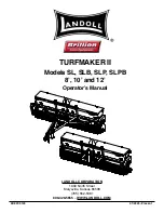 Предварительный просмотр 1 страницы Landoll BRILLION TURFMAKER II SL Operator'S Manual