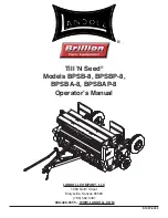 Предварительный просмотр 1 страницы Landoll Brilllion Till'N Seed BPSB-8 Operator'S Manual