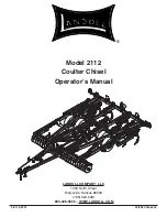 Landoll Coulter Chisel 2112 Operator'S Manual предпросмотр