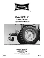 Предварительный просмотр 1 страницы Landoll D10P Series Operator'S Manual