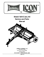 Предварительный просмотр 1 страницы Landoll Icon 1205 Carry All Service And Parts Manual