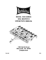 Предварительный просмотр 1 страницы Landoll SOIL MASTER II 1200 Series Operator'S Manual