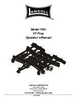 Landoll VT Plus 7410 Operator'S Manual preview