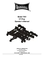 Landoll VT Plus 7431 Operator'S Manual предпросмотр