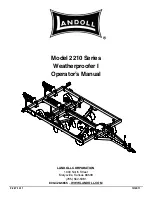 Landoll Weatherproofer I 2210 Series Operator'S Manual предпросмотр