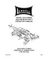 Предварительный просмотр 1 страницы Landoll WEATHERPROOFER II 2320 Series Operator'S Manual