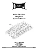 Landoll Wing Tilloll 876 Series Operator'S Manual preview