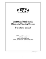 Предварительный просмотр 1 страницы L&R 4000 Series Operator'S Manual