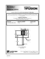 Preview for 1 page of Landscape Fusion F1178 Assembly Instructions