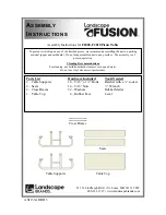 Landscape Fusion F2008 Assembly Instructions предпросмотр