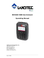 Предварительный просмотр 1 страницы LANDTEC BIOGAS 5000 Operating Manual