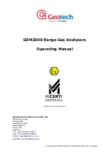 Preview for 1 page of LANDTEC GEM2000 Operating Manual