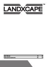 Предварительный просмотр 1 страницы Landxcape BL-MOTOR Owner'S Manual