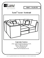 Предварительный просмотр 1 страницы Lane Lane Luxor Sectional Quick Start Manual