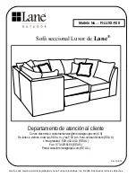 Предварительный просмотр 7 страницы Lane Lane Luxor Sectional Quick Start Manual