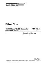 Lanex EtherCon TM-170.1 Operating Manual предпросмотр