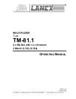 Lanex TM-81.1 Operating Manual preview
