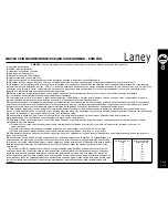 Preview for 5 page of Laney CUB 12 Operating Instructions Manual