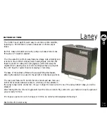 Preview for 9 page of Laney CUB 12 Operating Instructions Manual