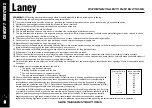 Preview for 2 page of Laney CXM-110 Operating Instructions Manual