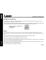 Предварительный просмотр 4 страницы Laney GH100TI Operating Instructions Manual