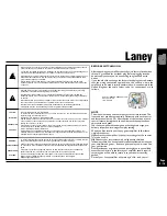 Предварительный просмотр 3 страницы Laney GH50L Operating Instructions Manual