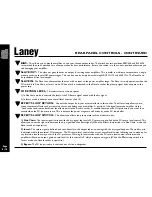 Предварительный просмотр 8 страницы Laney GH50L Operating Instructions Manual